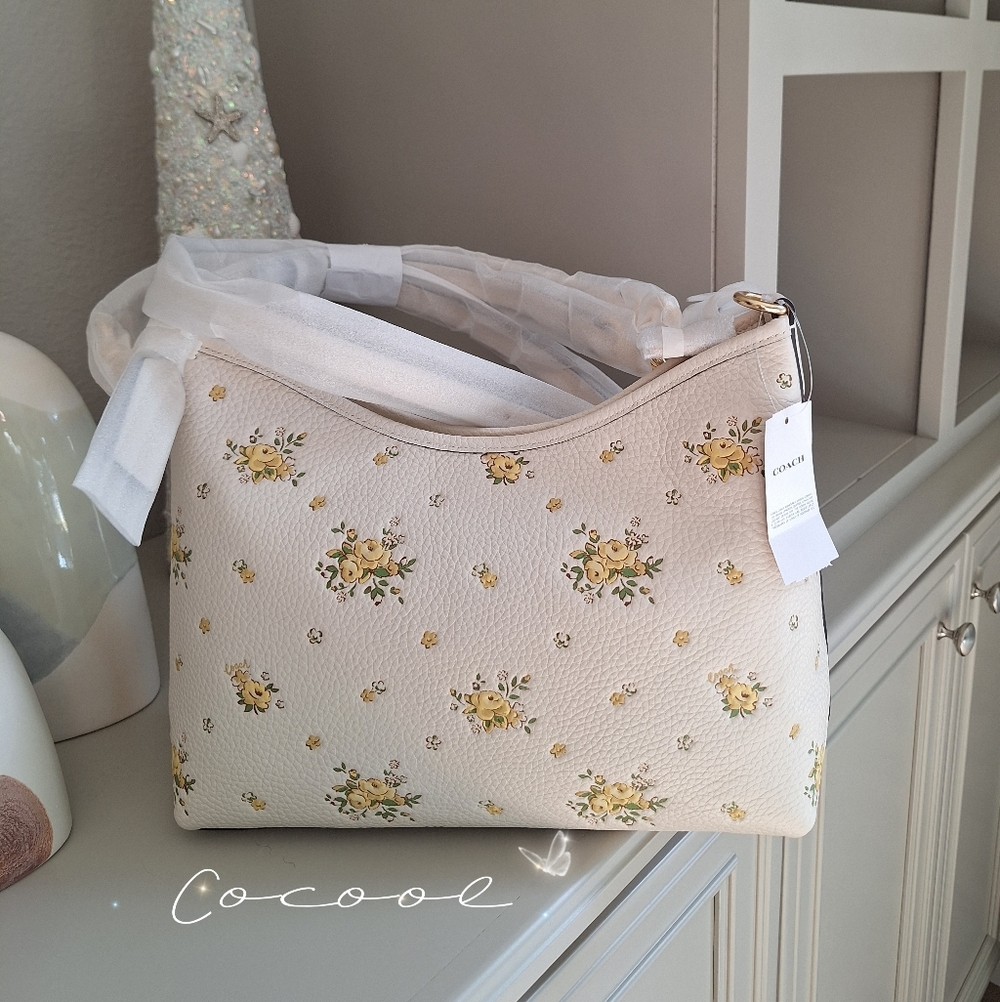NWT Coach Laurel Shoulder Bag With Floral Print CAL43 New Packaged - Picture 3 of 13